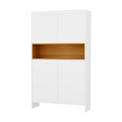 Shoe Rack Storage Cabinet 9 Tiers - White
