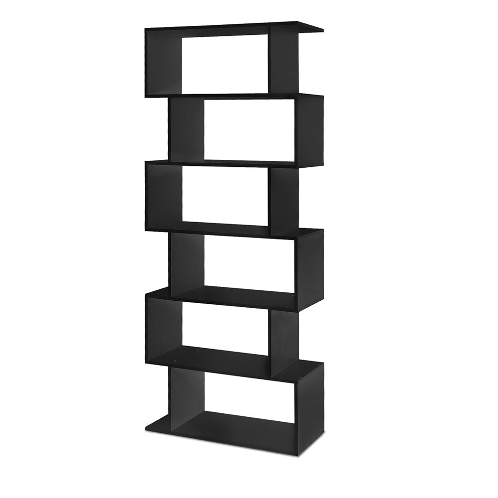 Riva Bookshelf 6 Tiers - Black