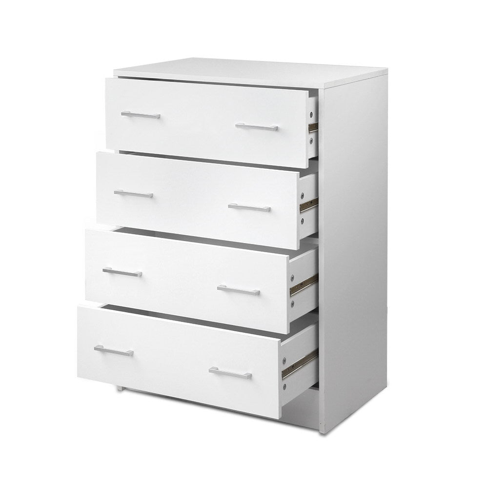 Andes 4 Chest of Drawers - White
