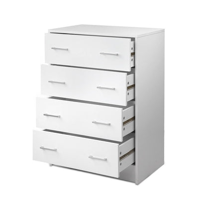 Andes 4 Chest of Drawers - White