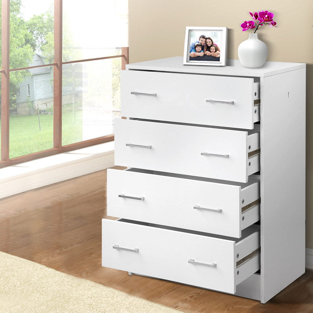 Andes 4 Chest of Drawers - White