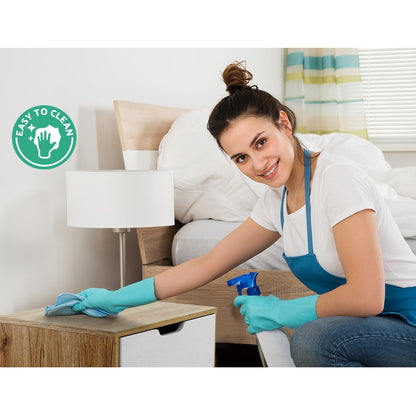 Iker Bedside Table Drawer with Shelf - White & Oak