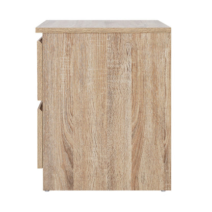 Pepe Bedside Table 2 Drawers - Oak
