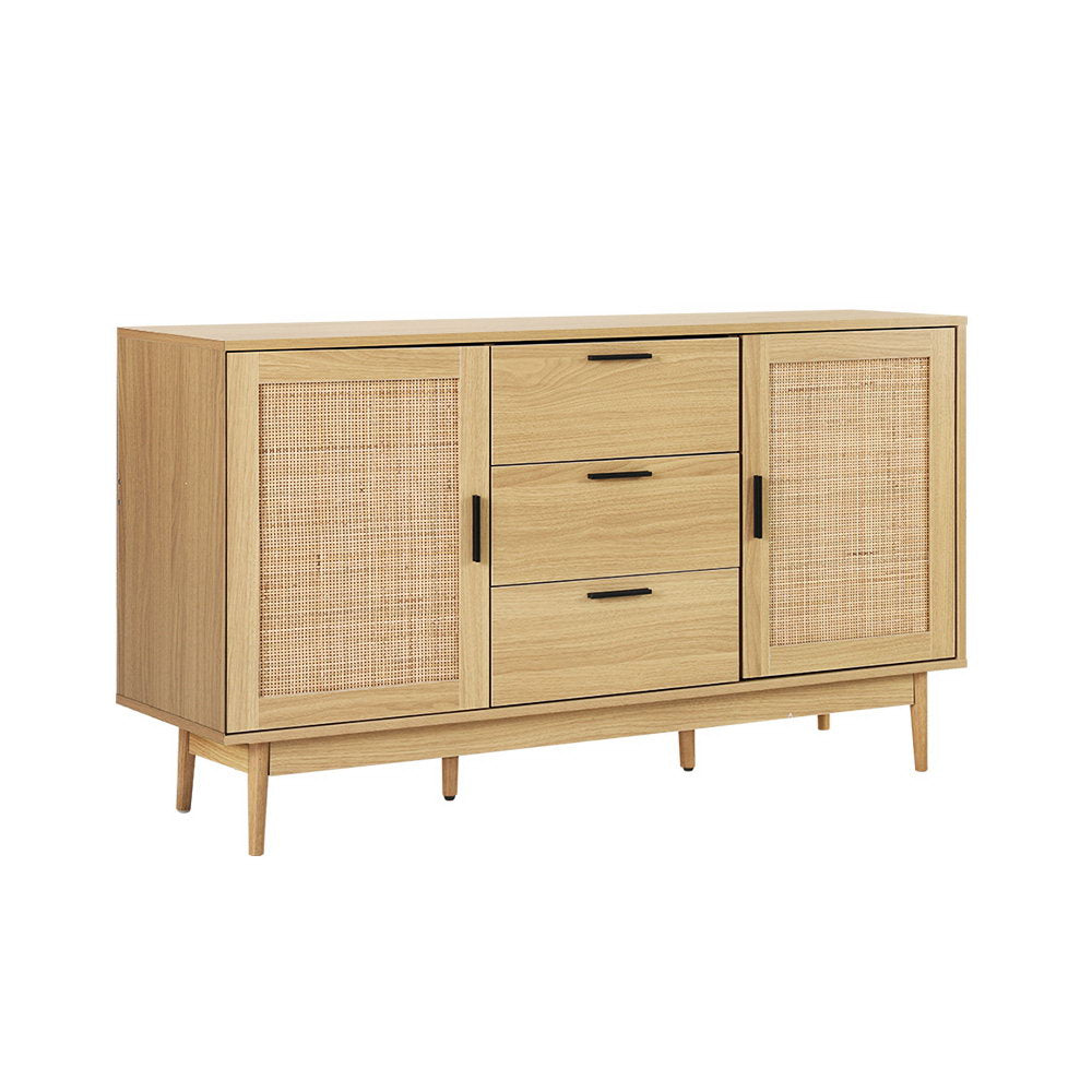 Briony Rattan Buffet Sideboard - Oak
