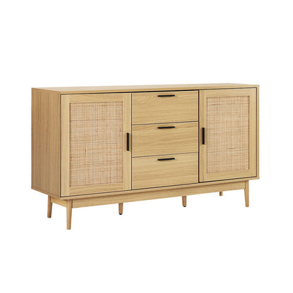 Briony Rattan Buffet Sideboard - Oak
