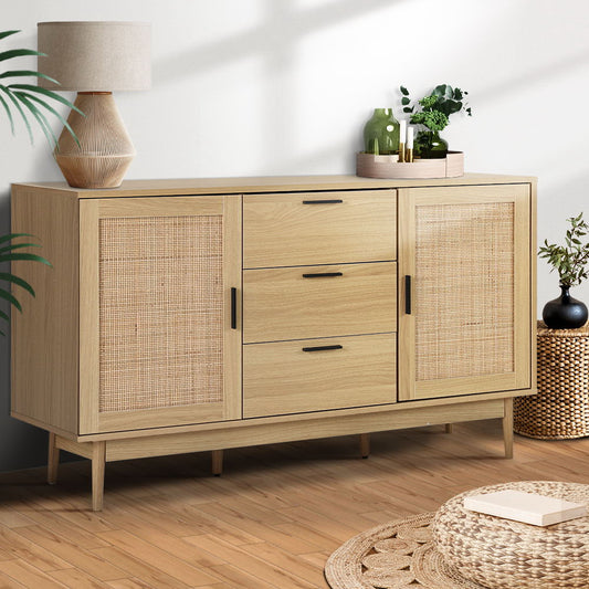 Briony Rattan Buffet Sideboard - Oak