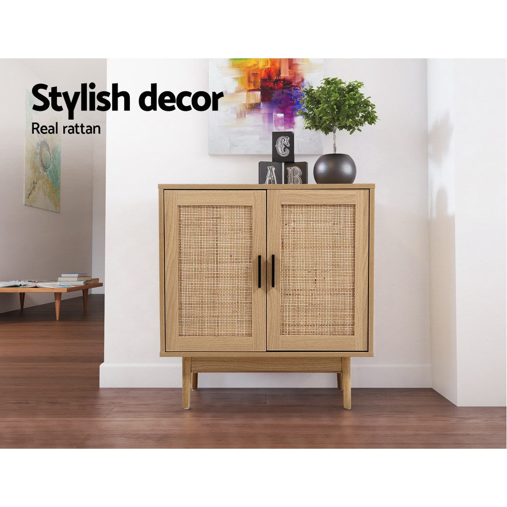Briony Rattan Buffet Sideboard 2 Doors - Oak