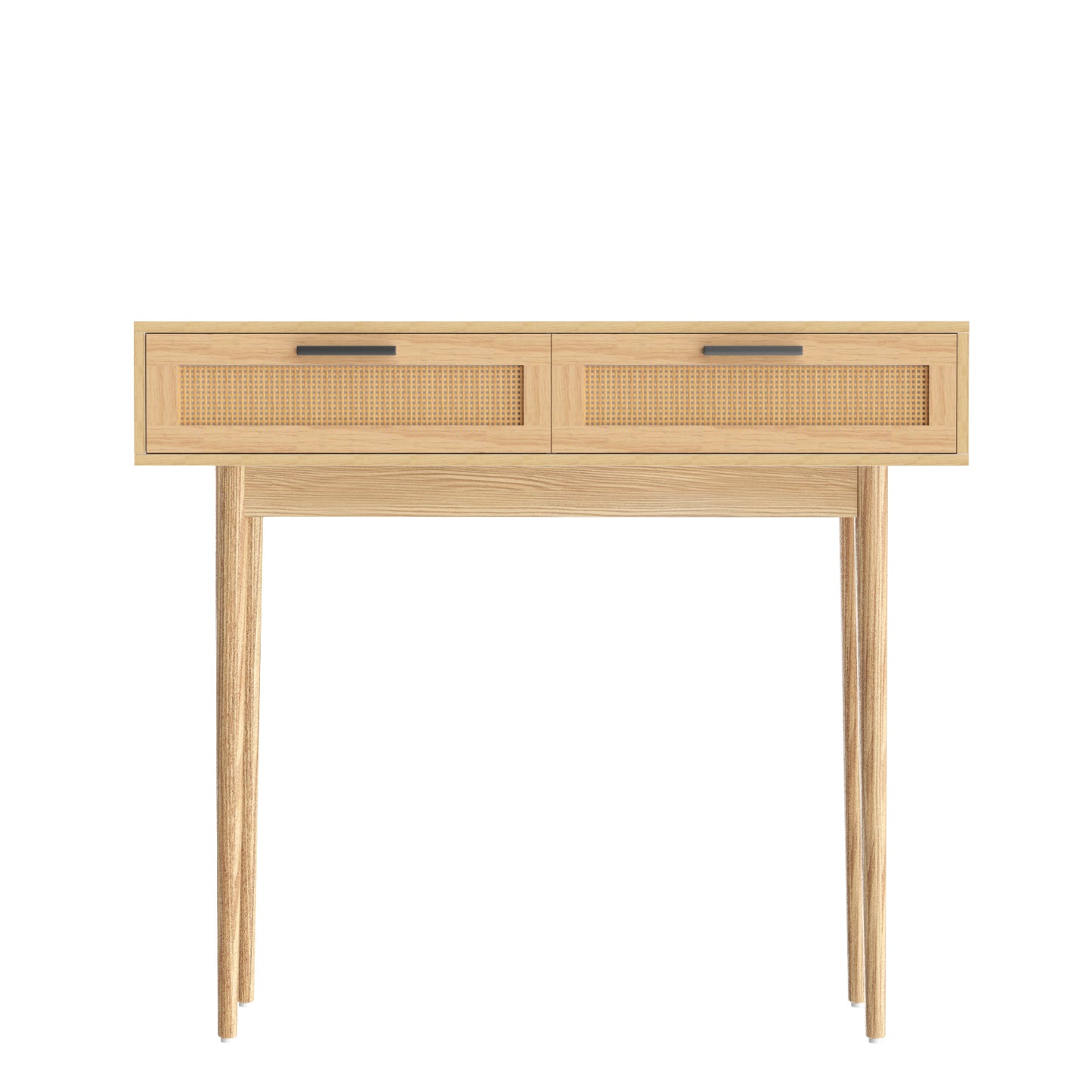 Console Table 2 Rattan Drawers