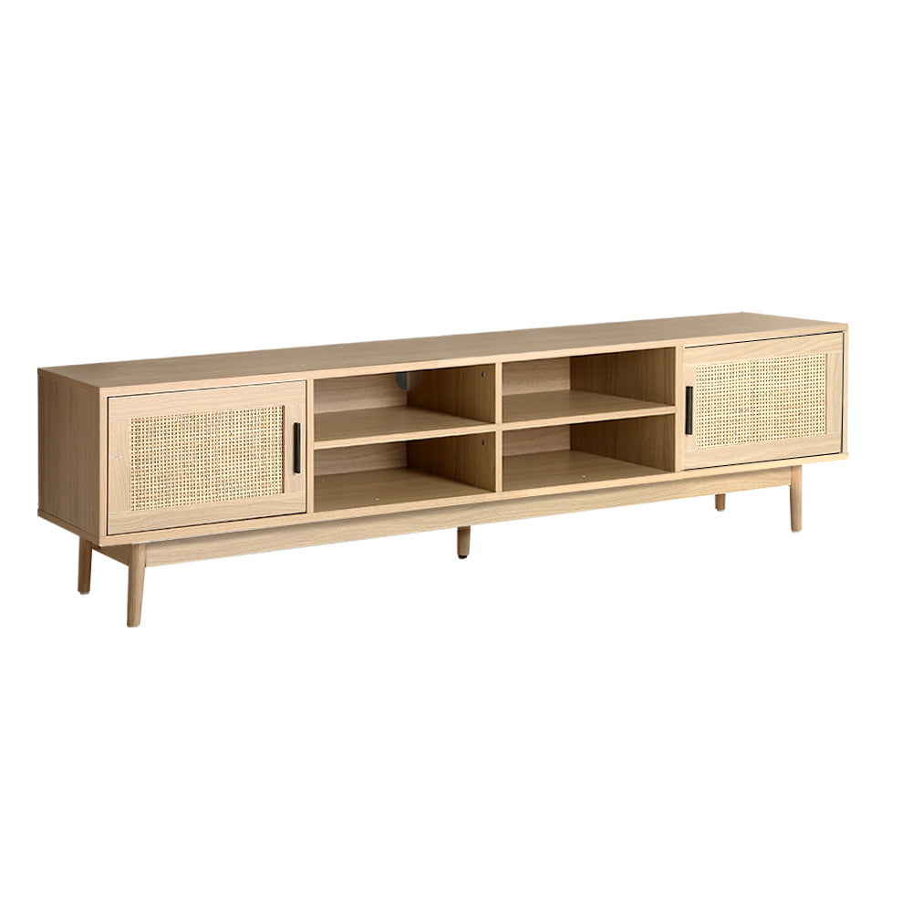 Cole TV Cabinet Entertainment Unit 180cm - Rattan