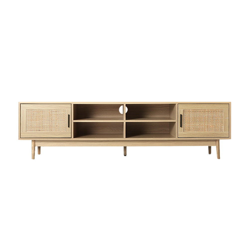Cole TV Cabinet Entertainment Unit 180cm - Rattan