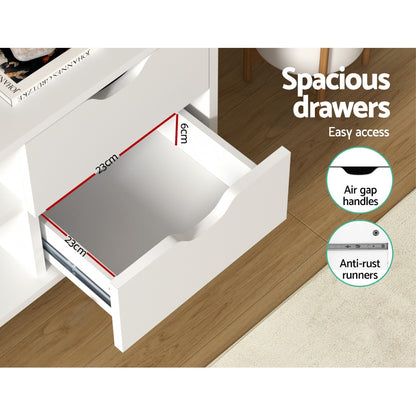 Larin TV Cabinet Entertainment Unit 120cm - White