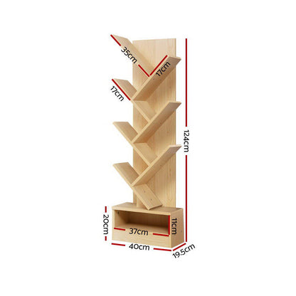 Echo Tree Bookshelf 7 Tiers - Oak