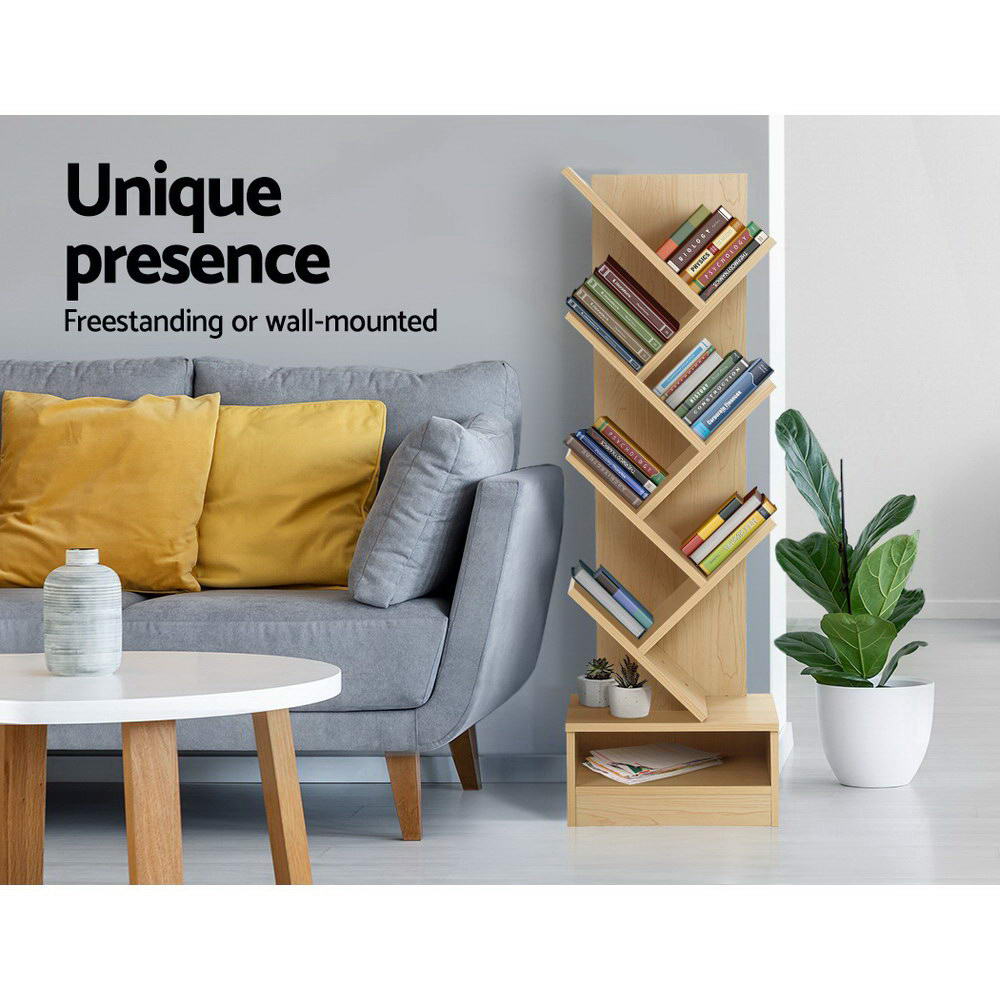 Echo Tree Bookshelf 7 Tiers - Oak