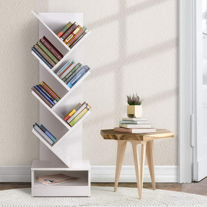 Echo Tree Bookshelf 7 Tiers - White