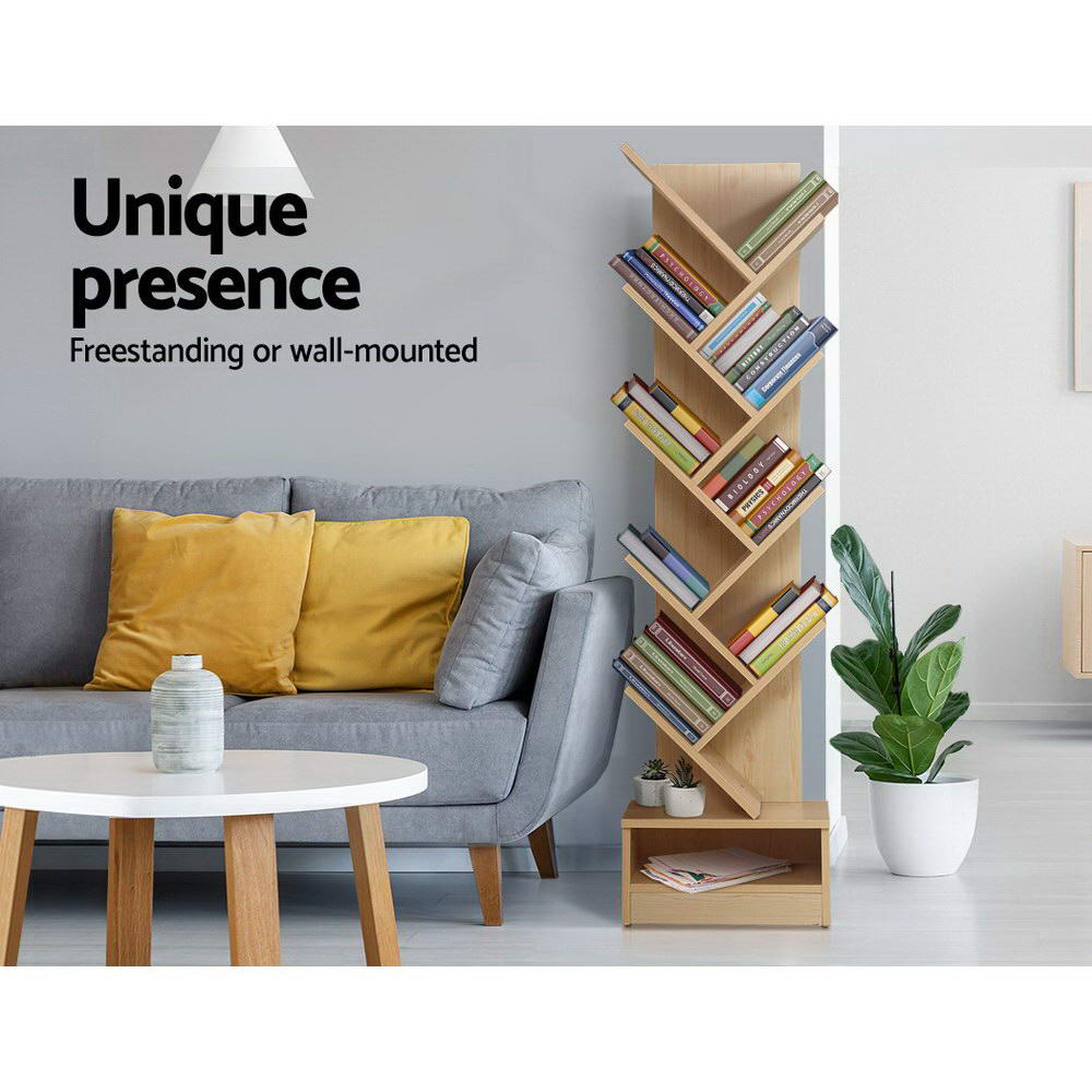 Echo Tree Bookshelf 9 Tiers - Oak
