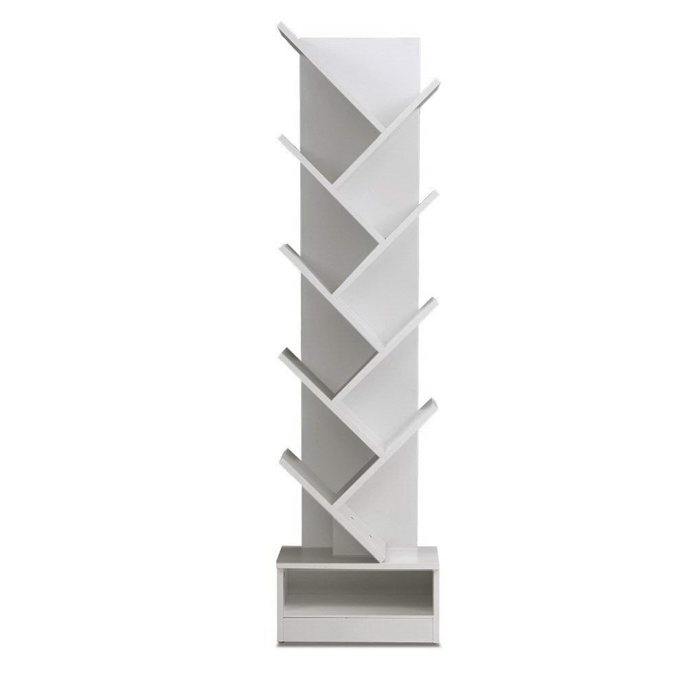 Echo Tree Bookshelf 9 Tiers - White
