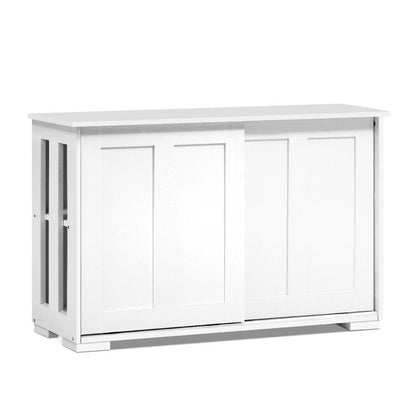 Sera Buffet Sideboard Sliding Doors - White