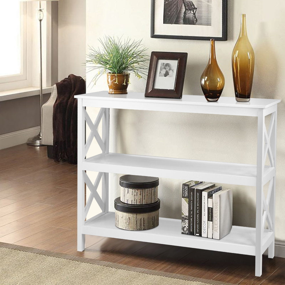 Polly Console Table 3-tier - White