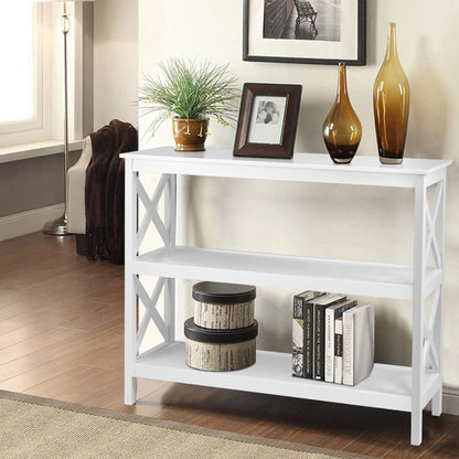 Polly Console Table 3-tier - White