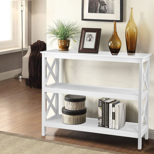 Polly Console Table 3-tier - White