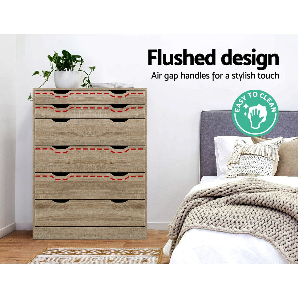 Myla 6 Chest of Drawers - Oak