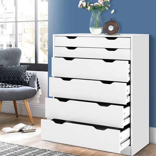 Myla 6 Chest of Drawers - White