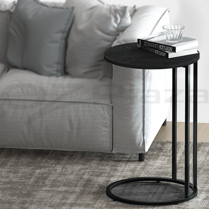 Martha Coffee Table Side Table Round - Black