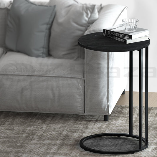 Martha Coffee Table Side Table Round - Black
