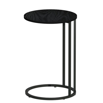Martha Coffee Table Side Table Round - Black