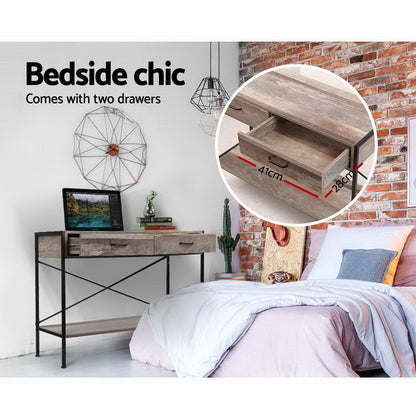 Marconi Console Table 2 Drawers - Walnut