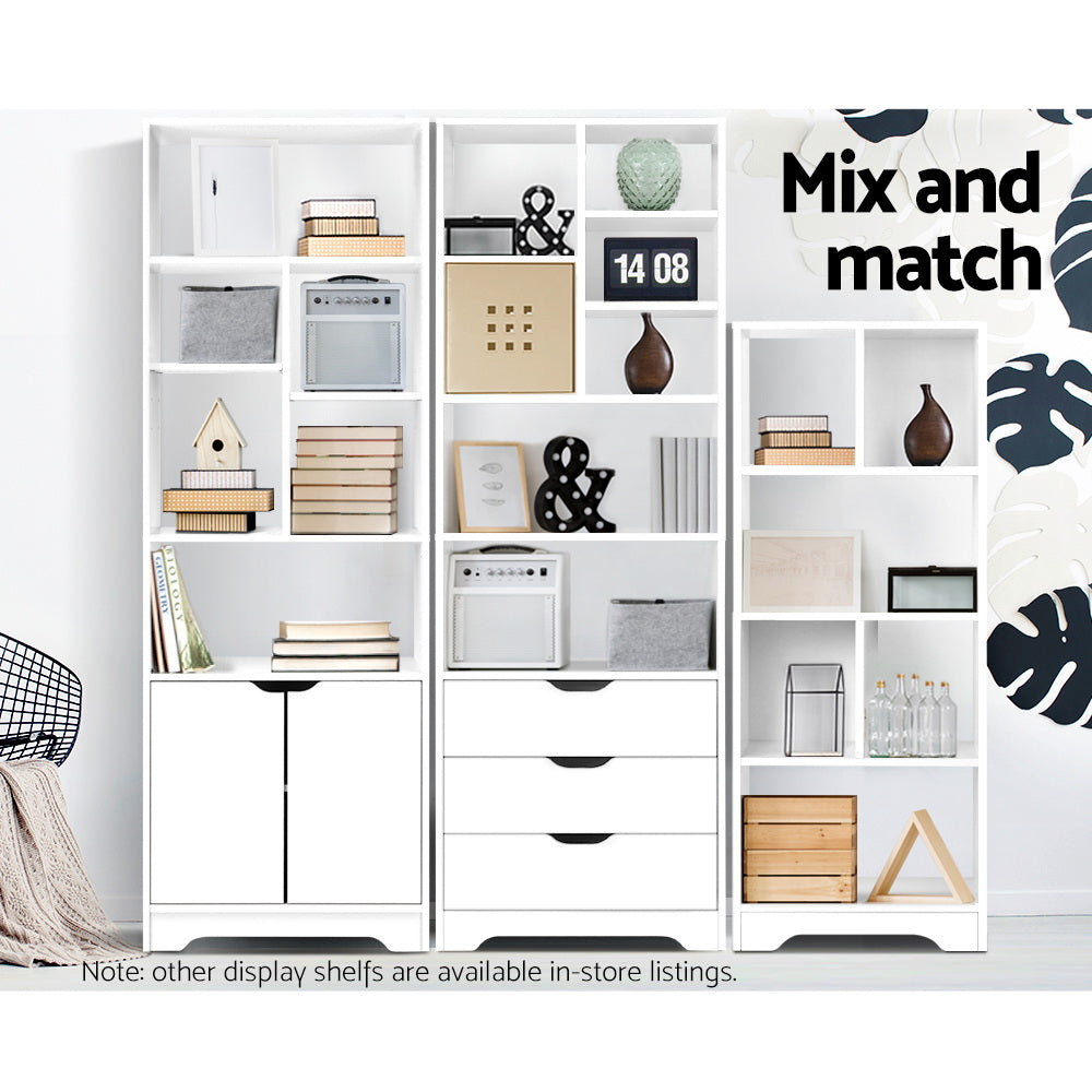 Nana Bookshelf with Drawers - White