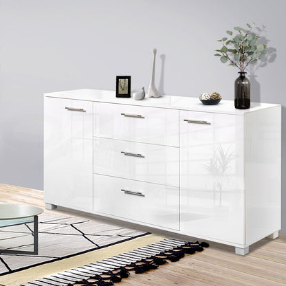 High Gloss Buffet Sideboard - White