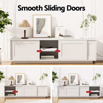 Artiss TV Unit Entertainment Unit Storage Cabinet 160cm - White