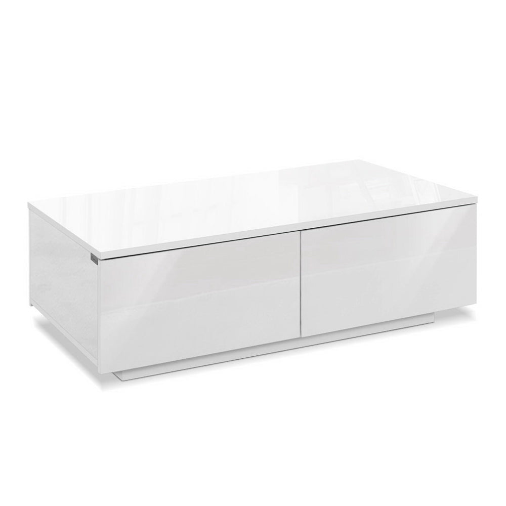 Trevi Coffee Table 4 Drawers - White