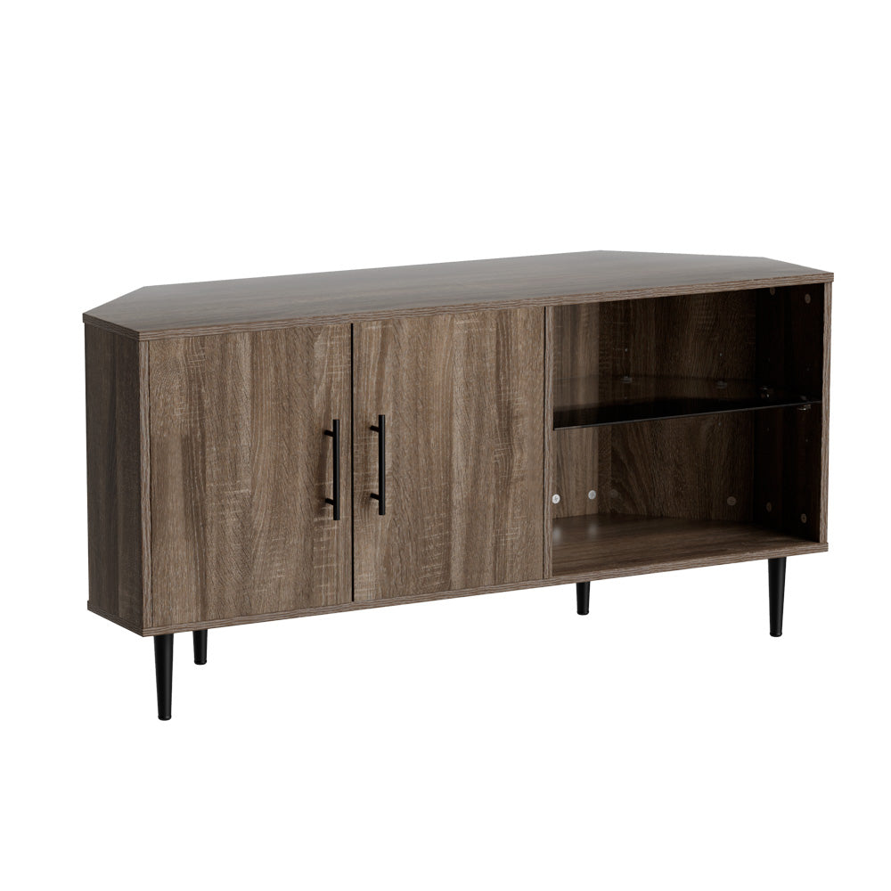Elen Corner Entertainment Unit 120CM - Walnut