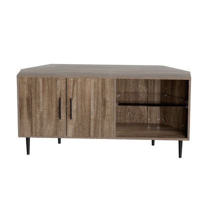 Elen Corner Entertainment Unit 120CM - Walnut