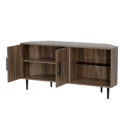 Elen Corner Entertainment Unit 120CM - Walnut