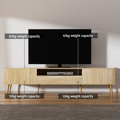 Alex Entertainment Unit 200CM - Pine