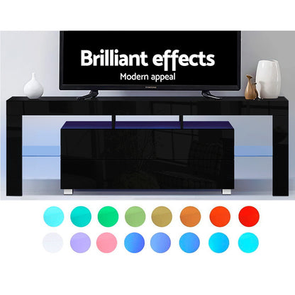 Elo Entertainment Unit TV Cabinet LED 160cm - Black