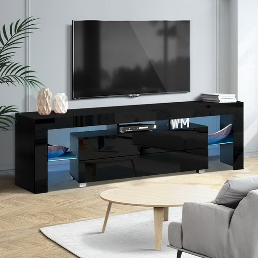 Elo Entertainment Unit TV Cabinet LED 160cm - Black