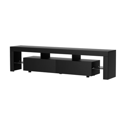 Elo TV Cabinet Entertainment Unit LED 200cm - Gloss Black