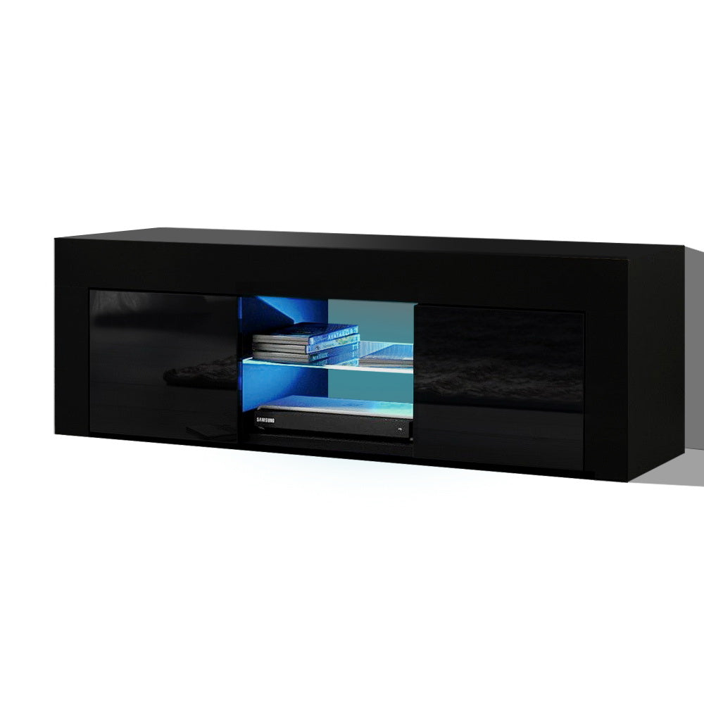 Angus Entertainment Unit TV Cabinet LED 130cm - Black