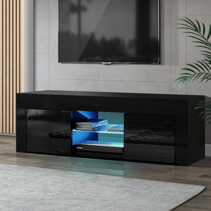 Angus Entertainment Unit TV Cabinet LED 130cm - Black