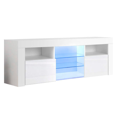 Angus Entertainment Unit TV Cabinet LED 145cm - White