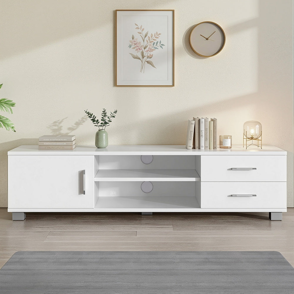 Dylan Entertainment Unit TV Cabinet 120cm - White