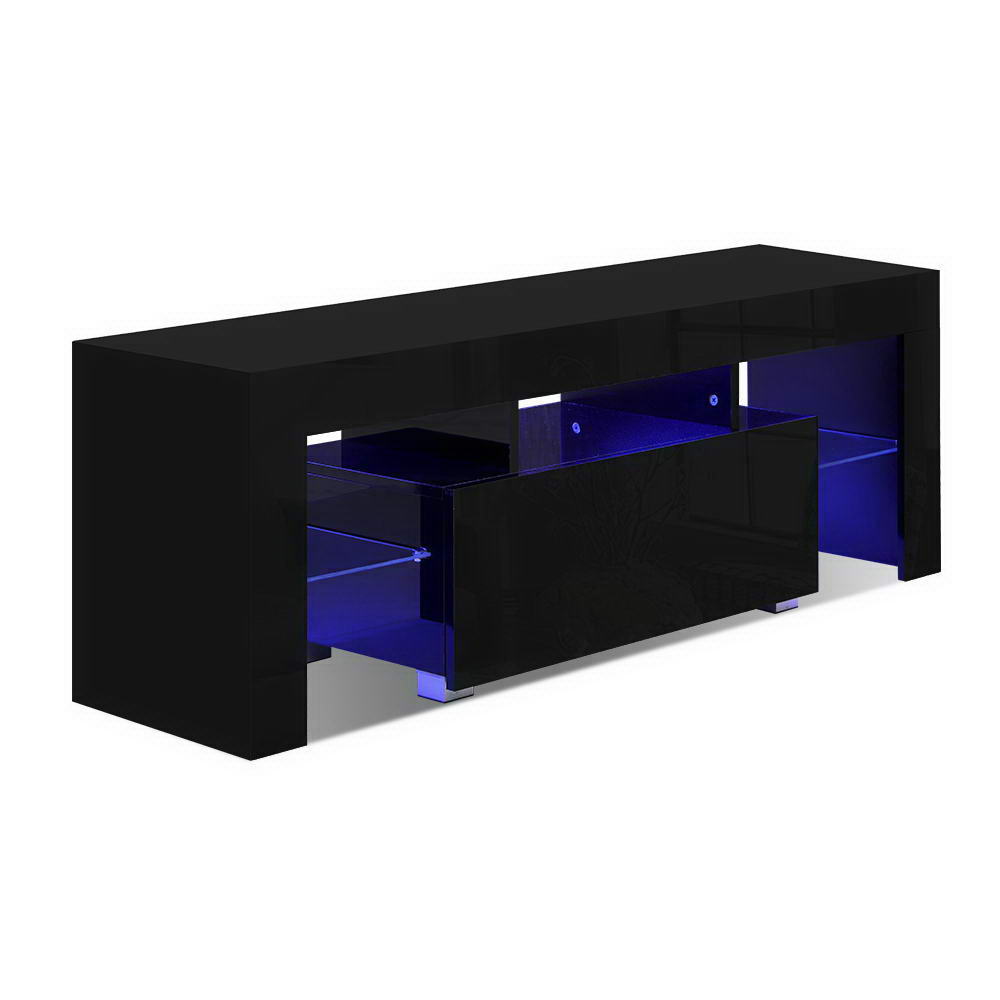Elo Entertainment Unit TV Cabinet LED 130cm - Black