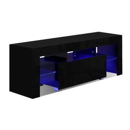 Elo Entertainment Unit TV Cabinet LED 130cm - Black