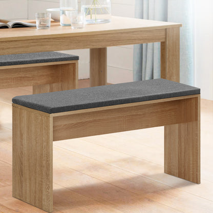 Natu Dining Bench Upholstery Seat 90cm - Oak