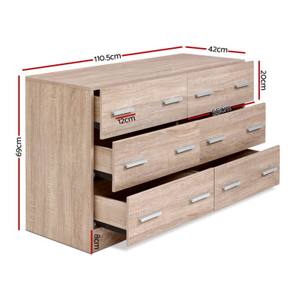 Veda 6 Chest of Drawers - Pine