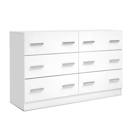 Veda 6 Chest of Drawers - White